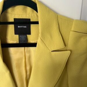 Smythe Yellow Textured Blazer
